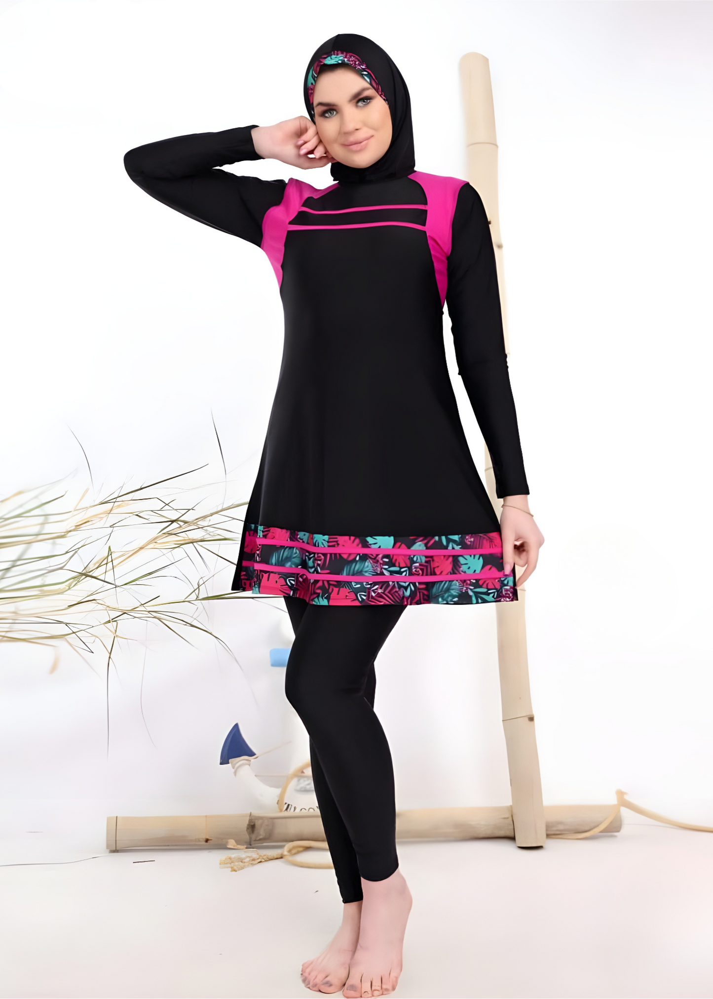 3-Piece Burkini Swimwear Set – Modest Full-Cover