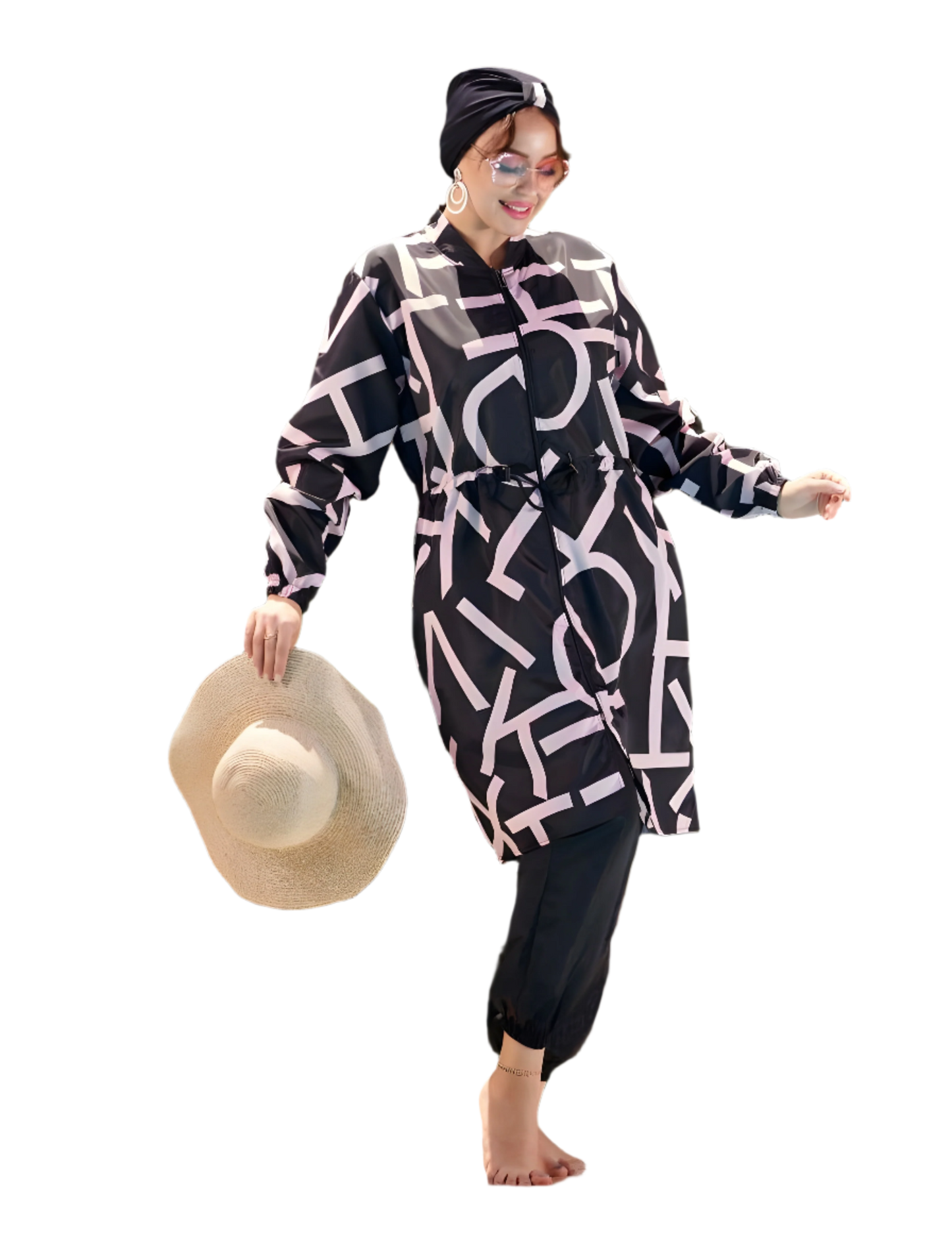 Full-Cover Swimwear Set - w/o Turban