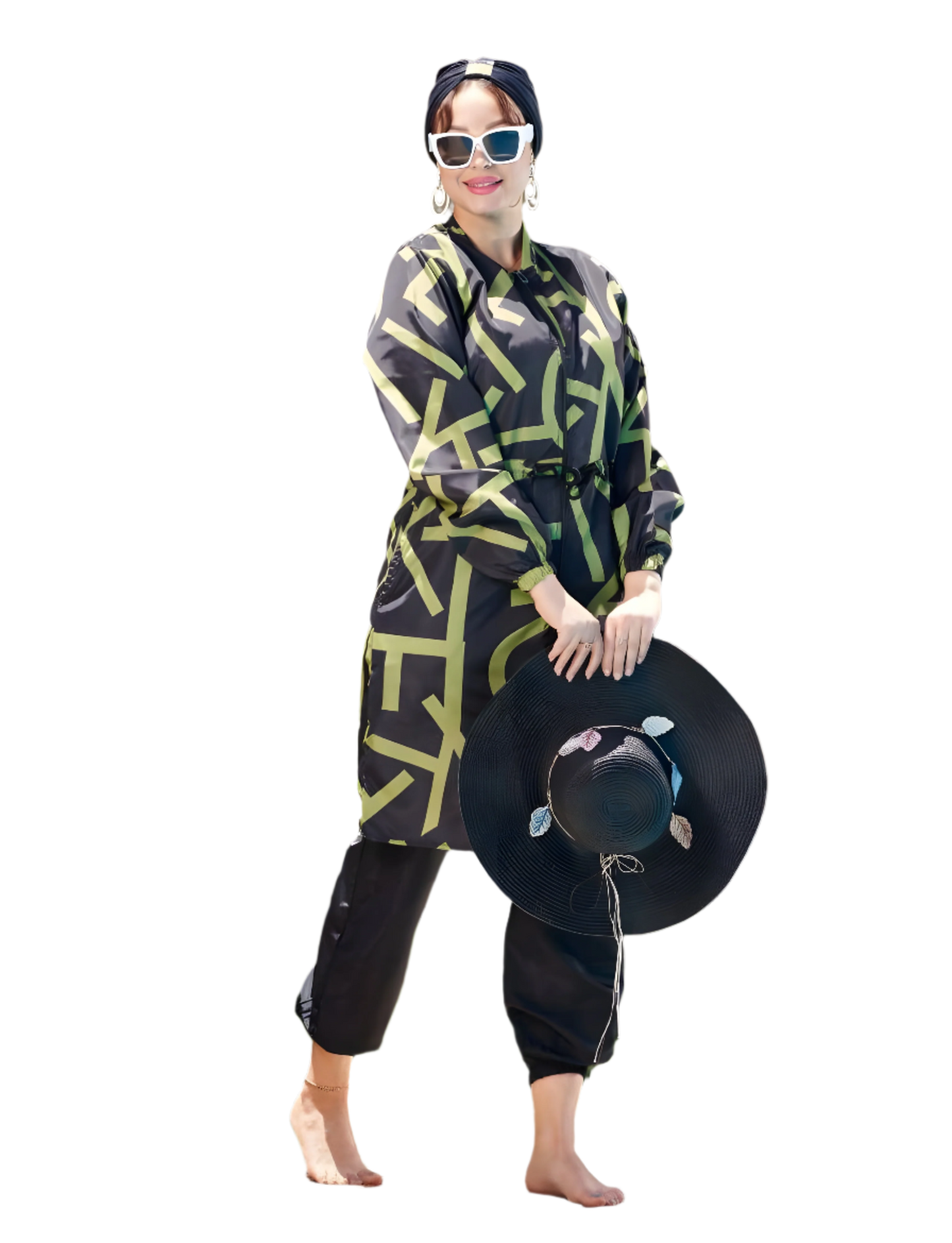 Full-Cover Swimwear Set - w/o Turban
