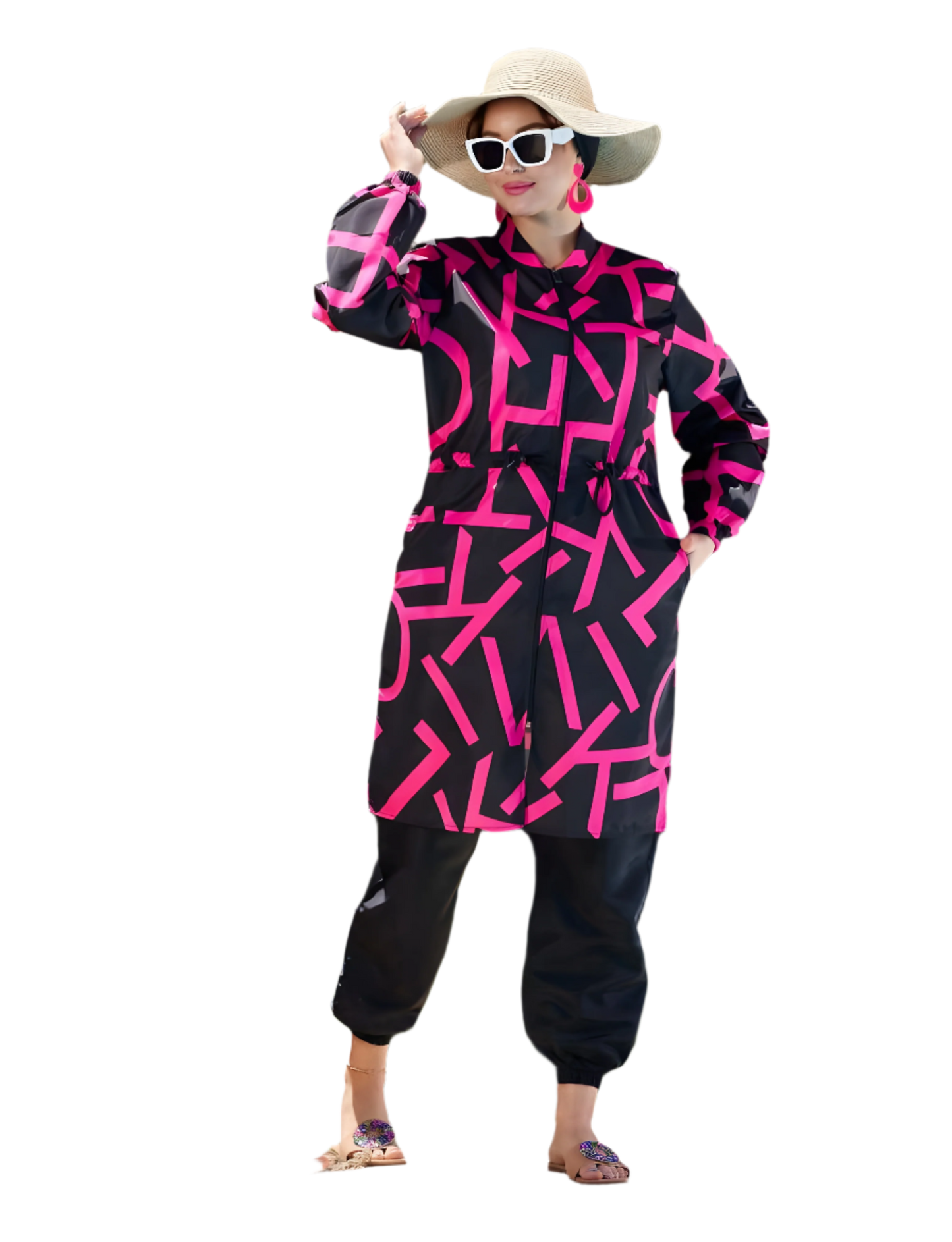 Full-Cover Swimwear Set - w/o Turban