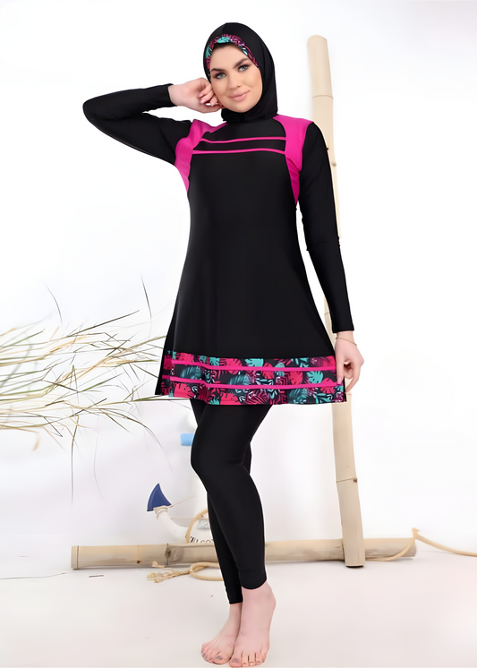 3-Piece Burkini Swimwear Set – Modest Full-Cover