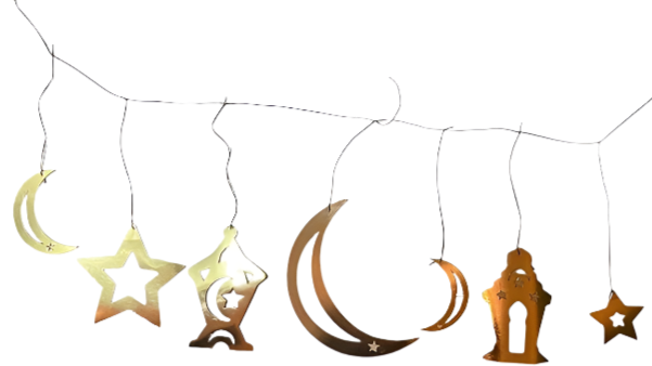 Ramadan Decoration hanging branch kit - Paper Cartoon