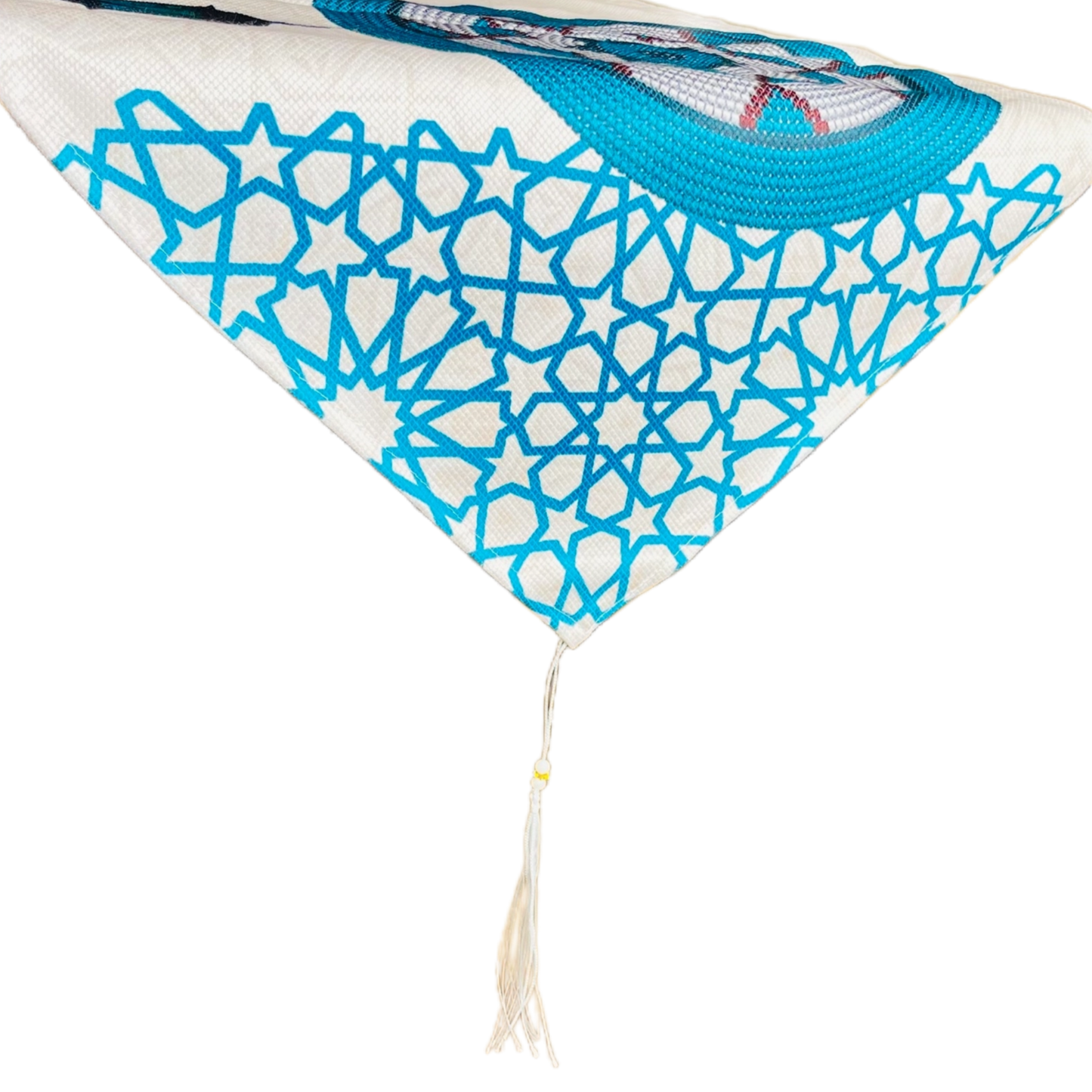 Ramadan Table Runner with Arabic Calligraphy and Geometric Patterns