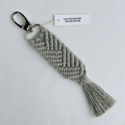 Mermaid Tail Macrame Keychains