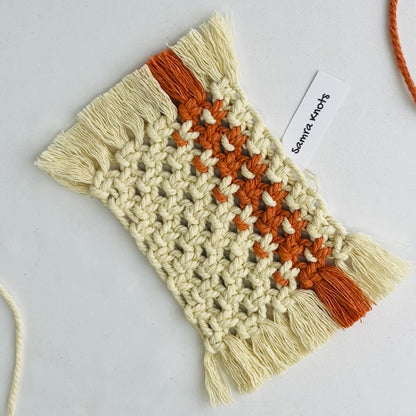 Boho-Inspired Handwoven Macrame Coasters