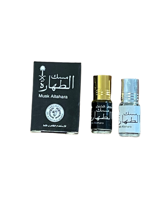 Musk Al Tahara Perfume Black & White 6 ml - Alcohol Free