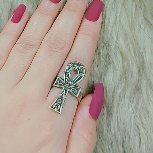 Egyptian Ankh Key of Life Ring